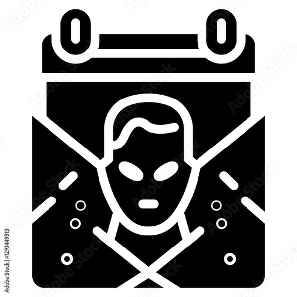 Fototapeta Concealed Evidence Vector Icon