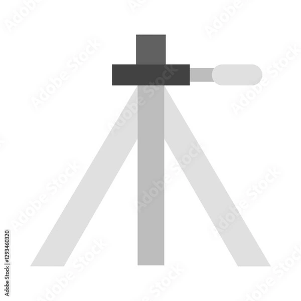 Fototapeta Tripod flat icon