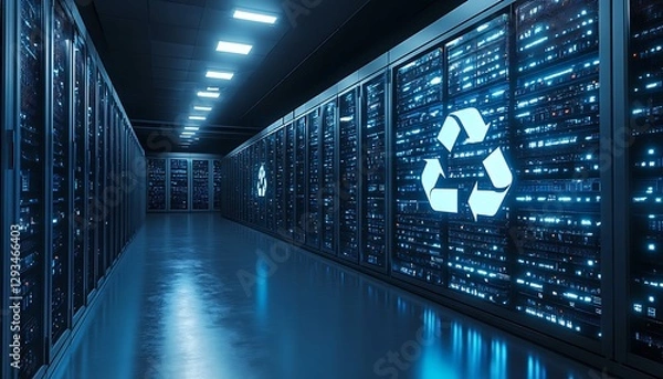 Obraz Data center recycling initiative