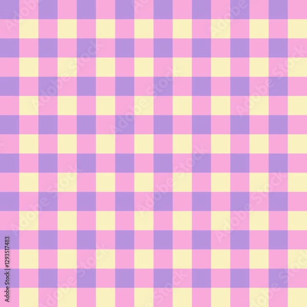 Obraz colorful  checkered square gingham pattern texture background vector, background, wrapping, wallpaper, webcover	