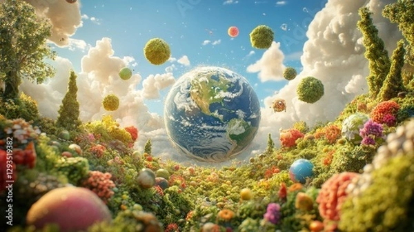 Fototapeta colorful eco friendly environment concept