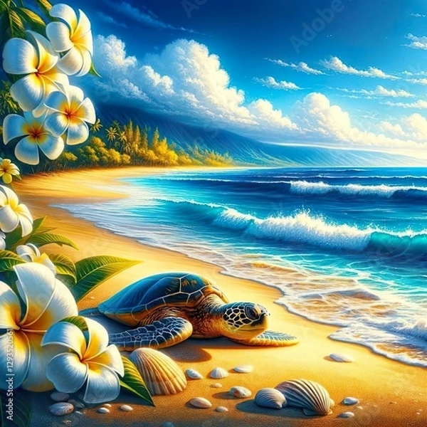 Obraz 夏の爽やかで気持ちよい海