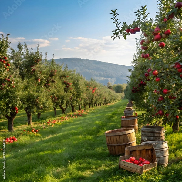 Fototapeta apple orchard
