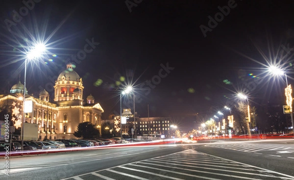Obraz Busy traffic at Belgrade's streets