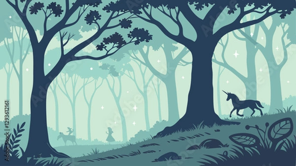 Obraz tree in the night