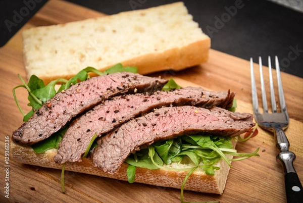 Fototapeta Steaksandwich