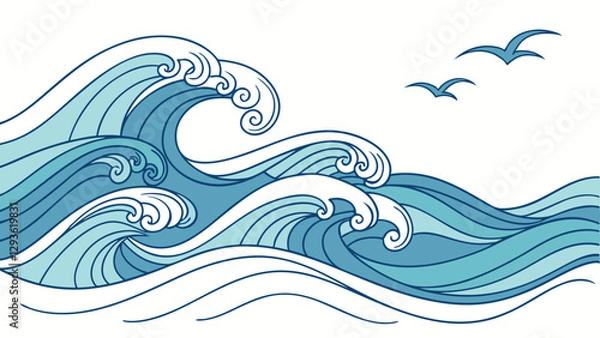 Obraz sea wave background