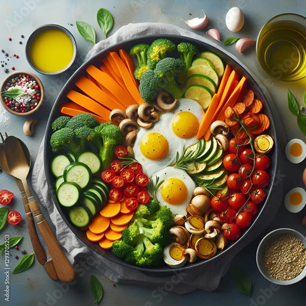 Obraz vegetables in a pot