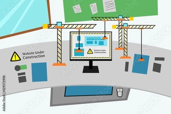 Fototapeta website under construction