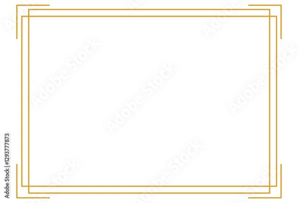 Obraz Elegant Gold Certificate Border Frame Template