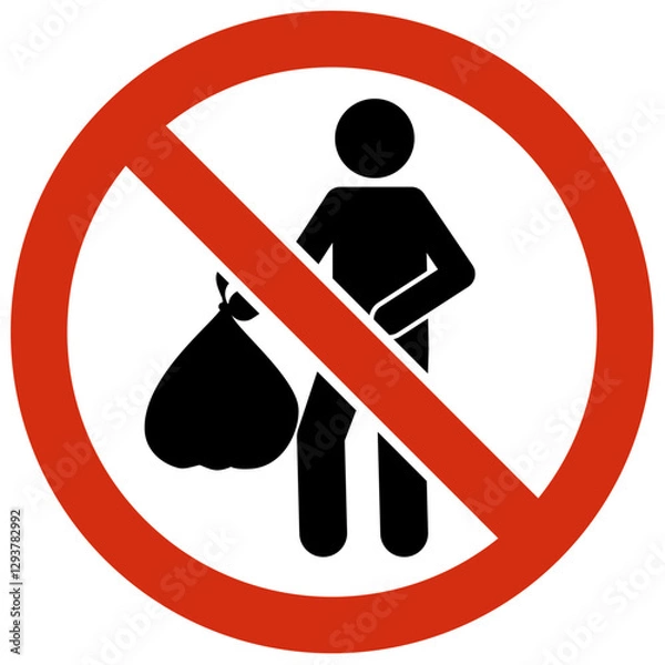 Obraz No dumping sign