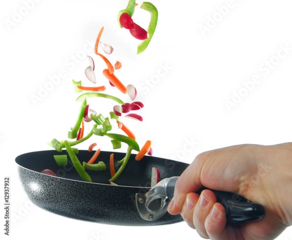 Obraz Flipping a veggies