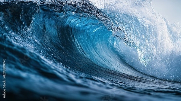 Obraz Blue ocean water wave