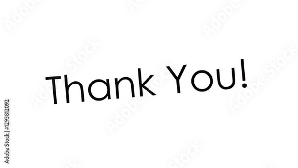 Fototapeta Thank you inspirational and motivational quotes, typography, modern and stylish motivational quotes typography slogan. Abstract design illustration vector for print tee shirt.