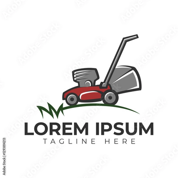 Obraz Lawn Mower Logo Vector Icon Illustration