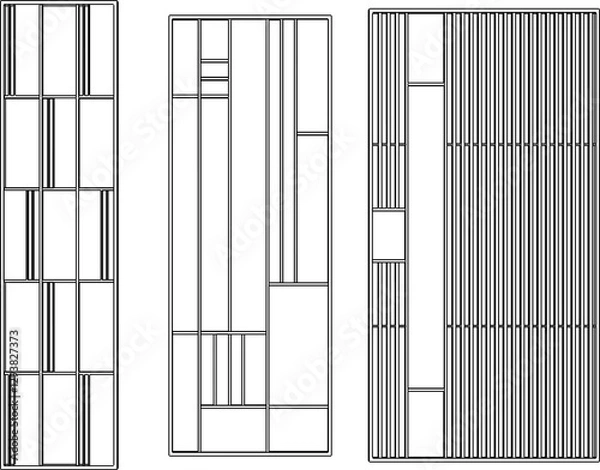 Fototapeta sketch vector silhouette illustration background pattern cnc partition modern classic ethnic traditional 