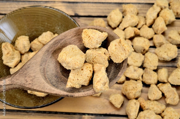 Obraz soya textured on table