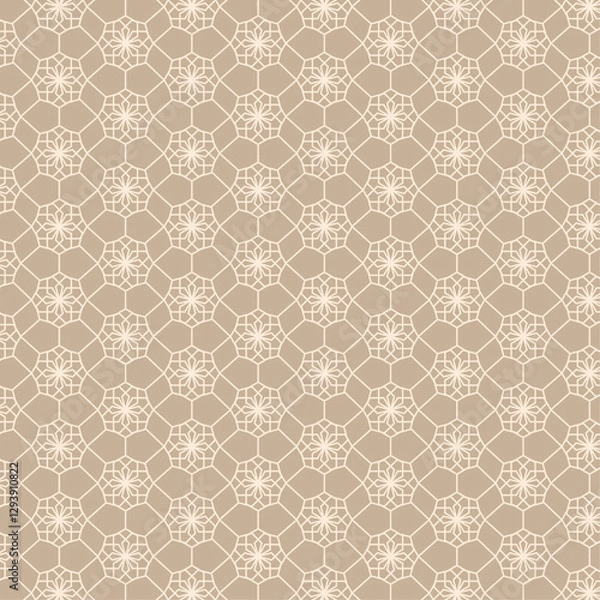 Fototapeta arabic geometric beige background pattern 