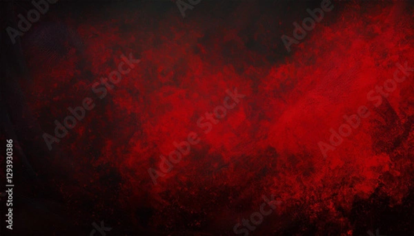 Fototapeta abstract dirty red grunge texture design in black background