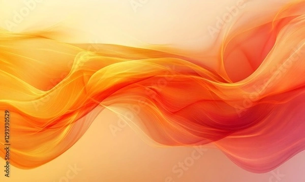 Fototapeta Smooth and elegant abstract waves create a vibrant and dynamic visual experience