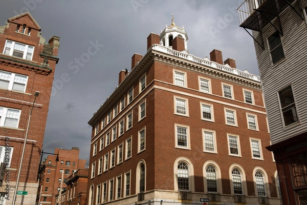Obraz Cambrige street in Massachusetts