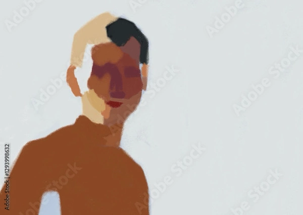 Obraz 光の人物イラスト