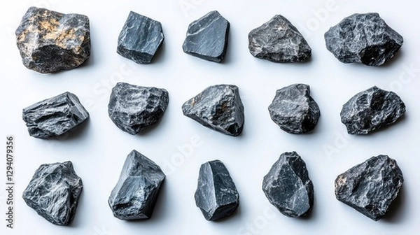 Fototapeta set of wooden tags isolated on white background