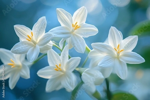 Obraz Delicate white flowers in soft focus