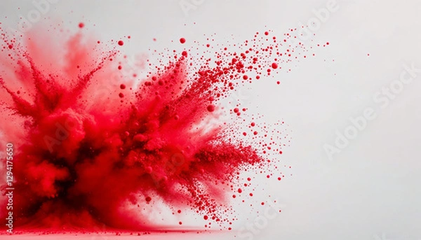 Fototapeta red ink splat background