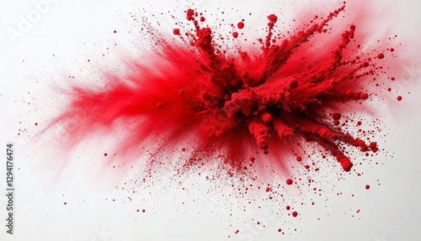 Fototapeta red ink splashes