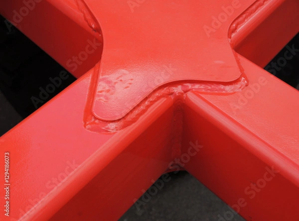 Obraz Connection of the metallic parts with welding