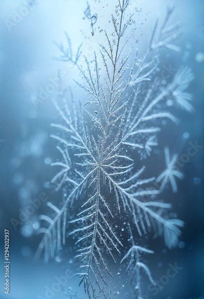 Obraz Frost patterns on a windowpane