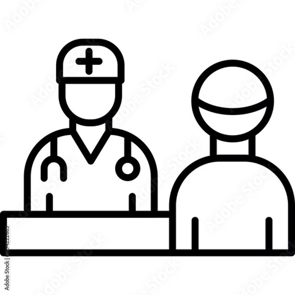 Obraz Doctor Visit Icon Vector Element