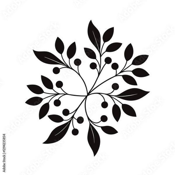 Obraz floral design element vector illustration
