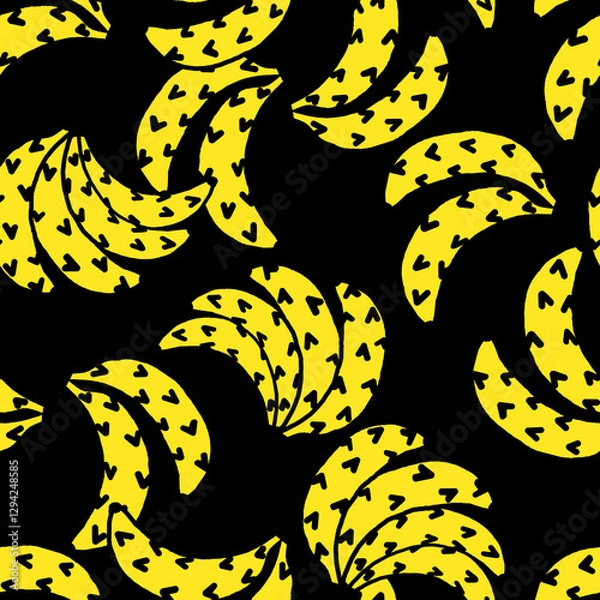 Obraz bananas seamless pattern