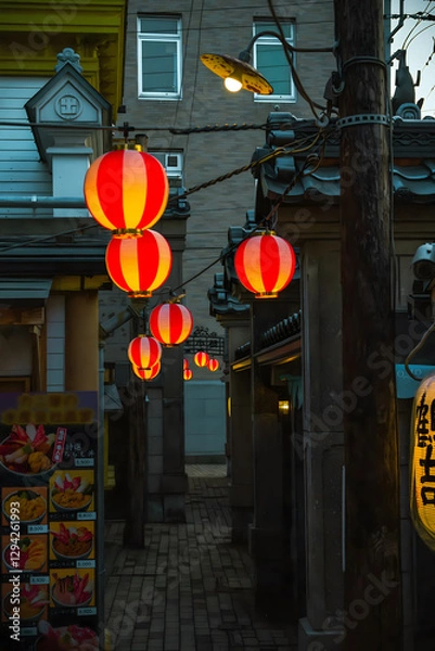 Fototapeta Chinese lantern in hong kong