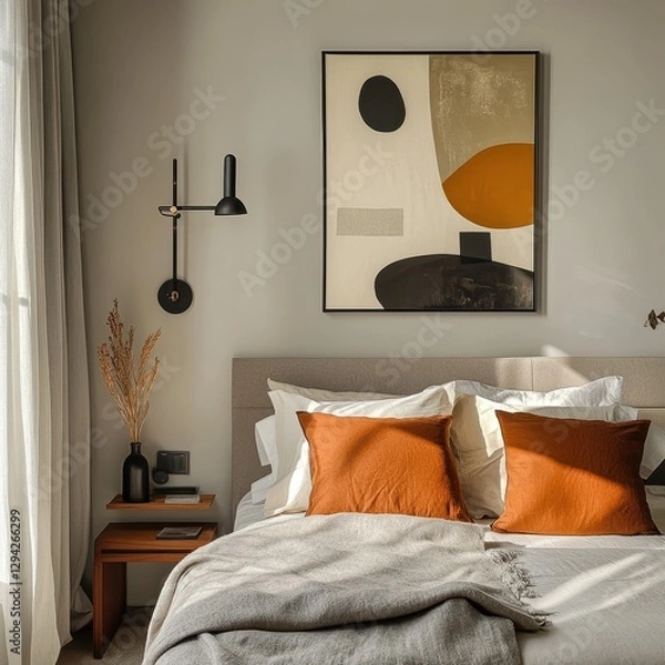Obraz Modern Interior Design room displays modern bedroom interior interior artwork