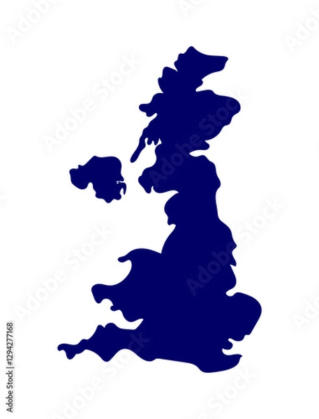 Obraz Map of United Kingdom
