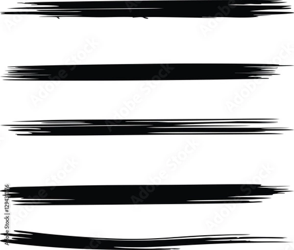 Fototapeta Black brush stroke background design