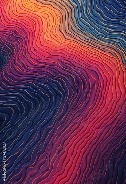 Obraz Abstract geometric pattern with vibrant gradients