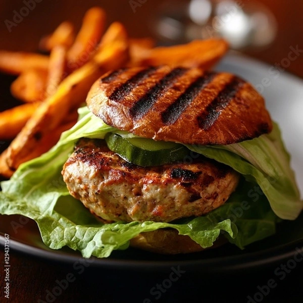 Fototapeta An image of healthy food and diet food with low calories and low fat