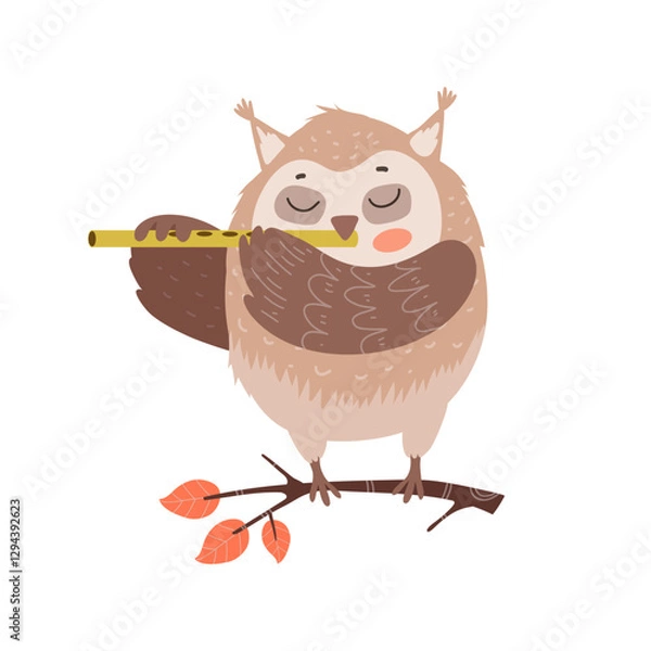 Obraz Owl Playing Flute