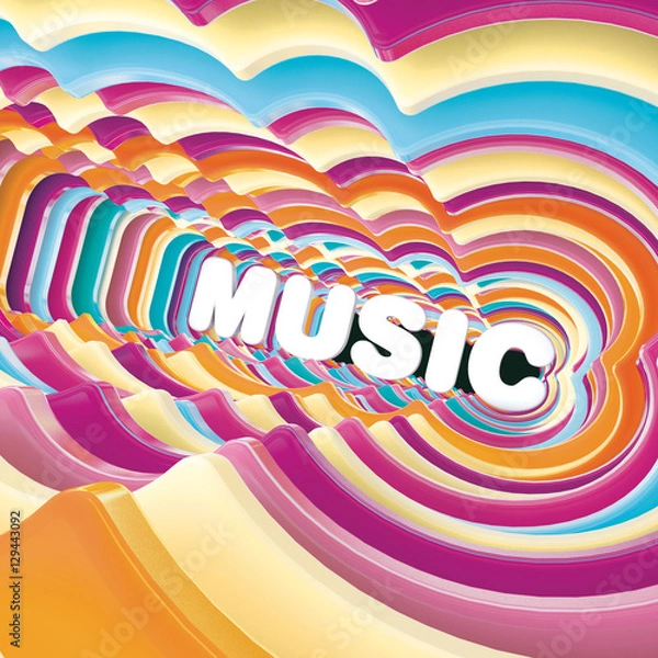 Obraz Music 3d