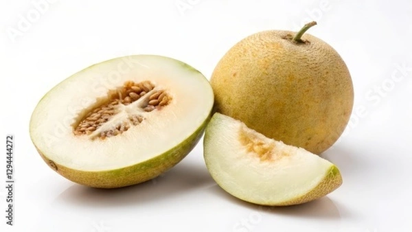 Fototapeta melon on white background