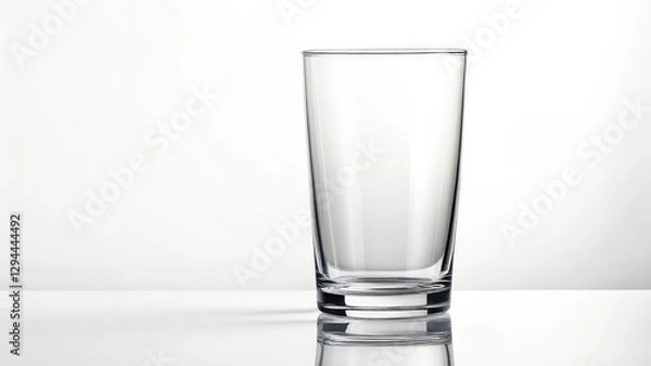 Obraz empty glass isolated on white