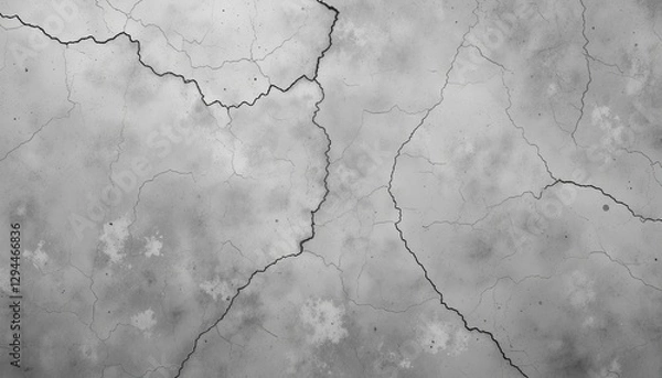 Fototapeta Cracked surface patterns abstract space texture imagery minimalist environment close-up view visual concepts