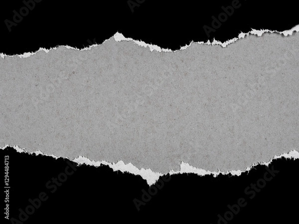 Fototapeta A textured background featuring torn paper edges creating a unique copy space. Rough layered versatile for designs.