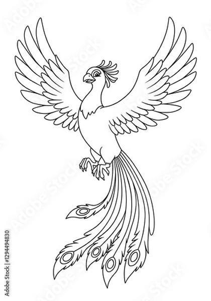 Obraz phoenix coloring 