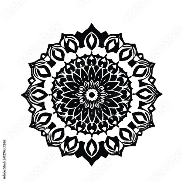 Fototapeta round mandala design