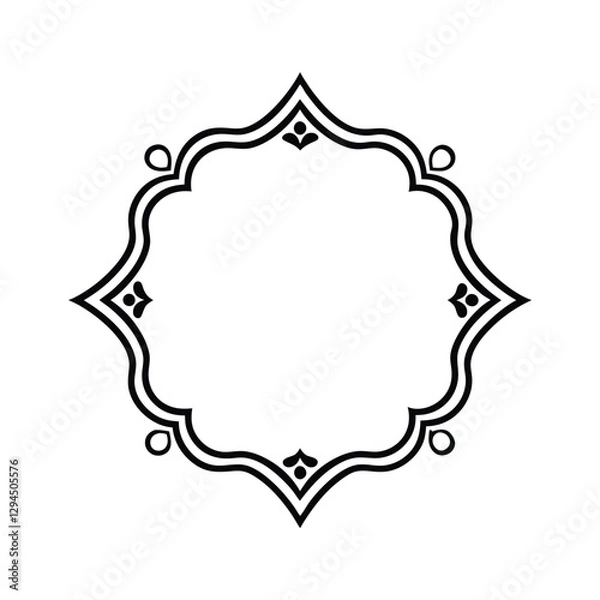 Fototapeta ornate border design